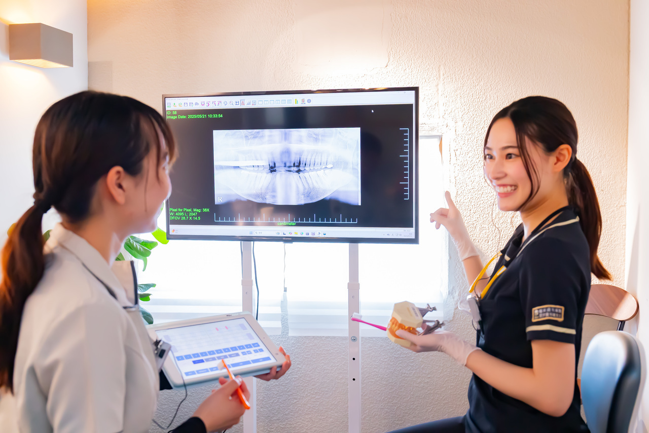 担当歯科衛生士による定期的なお口のケア